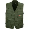 Gilet da uomo Primavera Autunno Gilet da pesca Outdoor Multitasche senza maniche Tattico Caccia Escursionismo Viaggio Gilet casual 231116