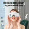 Schlafmasken, elektrisches Augenmassagegerät, faltbare Massagebrille, heiße Kompresse, Pflegeinstrument, intelligente Bluetooth-wiederaufladbare beheizte Maske 231116
