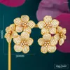 Серьги-гвоздики Missvikki Jewelry Bloom Flowers Цирконий для женщин Актер Танцор Сценическое представление Танцевальная вечеринка Шоу Высокое качествоyti8YTI8