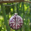 Party Decoration 2pcs/pack Diameter 10cm Middle Size Purple Series Glass Ball Christmas Tree Globe Home Hanging Pendant