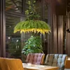 Hanglampen pot coverplant kroonluchter kledingwinkel wijnfles muziek restaurant walnoot groen led kroonluchter