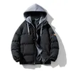 Heren Donsparka's Heren Dikke Warme Kleurrijke Bubble Jas Winterjas 2024 Heren Streetwear Hip Hop Parka Koreaanse Zwarte Kleren pufferjassen J231116