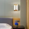 Wall Lamp American Light Luxury Living Room White Art Bedside Bedroom Sofa Library Designer Lighting