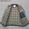 Piumino da uomo Parka Giacca invernale da uomo Casual Leggero Resistente all'acqua in microfibra Giacca a vento Cappotto da golf Classico a quadri Morsetto in cotone Cargo Plaid 231116