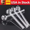 Portable Glass Oil Pipe Spoon Pyrex Oil Burner Hand Smoking Pipes for Smoking Accessories Tobacco Tool Best Gift for Smoker