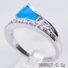 Bagues de fiançailles bague de mariage en argent Sterling 925 massif opale de feu bande femmes bijoux pour cadeau