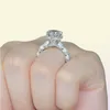 2018 винтажный обручальный обручальный кольцо для женщин 3CT Аналоговый бриллиант CZ 925 Серебряный серебряный серебряный кольцо 039S Ring156411255376178985329