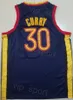 Mens City Stephen Curry Basketball Jersey 30 zarobione hafty i szycie zespół czarny biały niebieski żółty stowarzyszenie kolorów czysty bawełna dla fanów sportu wyprzedaż