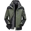 Men's Jackets 2023 Autumn Interchange Jacket Outer Outdoor Casual Three In One Or Two Set Top