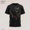 T-shirts pour hommes 6XL2023 été drôle crâne 3D chemise hipster à manches courtes t-shirts hommes femmes anime t-shirts homme noir