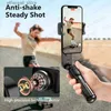 Stabilizers AXNEN L09 PRO Wireless Bluetooth Selfie Stick Tripod Handheld Gimbal Stabilizer Monopod with Fill Light Shutter for IOS Android Q231116