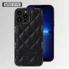 Luxury Leather Phone Cases For iPhone 11 12 13 /Pro/Max/Promax Shockproof Soft Diamond Grid Full Slim Thin Drop Protective Cover 12 LL