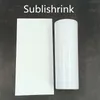 wholesale 100pcslot White sublimation shrinkwrap tumblers Subli Shrink film Heat shrinkable plastic films for oven sublimation Cup ZZ