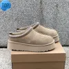 Tasman Slippers Chestnut Fur Slides Sheepskin Shearling Tazz New Mules Women Men Ultra Mini Platform Boot Slip-on Shoes Suede Upper Comfort Fall Winter Size 35-44G