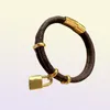 Fashion Lock Charm -armband Bangle för kvinnor och mäns festsmycken för parälskare Engagemang med Box NRJ5745093