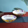 Пластины китайский рамен глубоко тарелка Jingdezhen Керамическая эмалевая фарфоровая ужин кухонная домашняя посуда смеси для салата