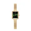 Dameshorloge luxe horloges van hoge kwaliteit designer Limited Edition quartz-batterij rechthoekig 21 mm roestvrijstalen horloge