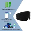 Maski do snu Maska do spania z słuchawkami Bluetooth Podróż Bawełniane oko dla kobiet mężczyzn słuchawki Wireless Cooling Eyemask 231116