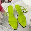 Top Fashion Women Sandals Square Low Heel Lace Up Rome Summer Gladiator Casual Cune Land Shoes 230306