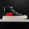 1970 CDG Play Designer platforma płótno buty Sneakers Run Chuck Hike 1970s Classic 70 Taylor Eyes Casual Women Men Trainer White Black 664