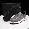 Berömda män märke casual skor flyblock som kör sneakers Italy förfinade låga toppar elastiska band onyx harts svart vit läder designer som strider sportskor box eu 38-45