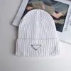 Brand Designer Inverted Triangle Label Winter Knitted Hat Men's Women's Hat Italian Fashion Warm Hat Men's Fashion Elastic Hat For Men Women