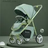 Wózki nr 2 w 1 przenośny wielofunkcyjny wózek dziecięcy Wysoki krajobraz Koszyk Niedalecza powóz dla niemowląt wózek od 0 do 3 lat Q231116