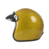 Motorhelmen Open Face Helmet S M L XL XXL Shine Gold Safey Ce Dot