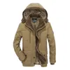 Vestes homme Marque veste d'hiver hommes vêtements d'extérieur coupe-vent militaire fourrure en peluche hommes épaissir polaire Plus 6XL vêtements winter jacket men 231115