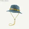 Wide Brim Hats Bucket Hats Woman Man Japanese Style Drstring Fishing Bucket Hat Girl Boy Summer Wide Brim Outdoor Hiking Fishing Western Cowboy Hat YQ231116