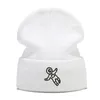 Bérets Chapeaux d'hiver pour hommes unisexe astronaute broderie Bonnet dame automne femme tricoté casquettes plus chaud Bonnet femmes casquette décontractée