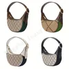 7A TO quality Ophidia mini Bags Women's men crossbody tote Luxury Designer woman famous original small wallet FREE card pockets Half moon Shoulder handbag Bag