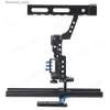 Stabilisatoren A7 Video Stabilisator Camera Kooi Handvat Dslr Rig Voor GH4 A6300 A6500 A7S A7 A7R A7Rii A7Sii Film kooi Vlog Accessoires Q231116