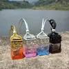 Parfymflaska grossistbil luftfräschare hängande glasflaska auto parfym diffusor flaska för eterisk oljebil parfym flaskor dekoration 231115