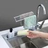 Kitchen Storage Sink Shelf Plastic Drain Rack Gadgets Basket Soap Sponge Dishcloth Holder Accessories Tool Organizer