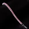 Bracelets à maillons 2023 Arrivée Luxe Réglable Blanc Rose Princesse Bracelet Bracelet Pour Femmes Anniversaire Cadeau Bijoux En Gros S7207