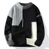 Мужские свитера, мужской осенне-зимний модный пуловер, мягкий теплый пуловер в стиле хип-хоп, свободная теплая толстая уличная одежда
