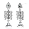 Boucles d'oreilles LUTAKU Style coréen joli poisson Animal pour les femmes couleur or os zircon cubique cadeaux à la mode