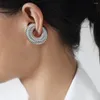 Boucles d'oreilles créoles Marka en acier inoxydable pour femmes, grandes rondes colorées, bijoux Punk à la mode, accessoires féminins, vente en gros