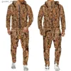 Herrspåriga höst- och vinterlönn lämnar kamouflage 3D -blixtlåsspårar Män utomhusfiske campingjaktuppsättningar unisex streetwear kostymer Q231117