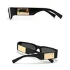 Sunglasses Designer Small Frame Rectangle Women For Men Trendy Punk Classic Sun Glasses Vintage Square Shades UV400