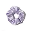 Tails Holder Girl Elastic Silk Scrunchie Women Ruban Satin Purple Hair Bands Black Crunchy Hair Ties Gum Ponytail Holder Chouchou Accessory 231115