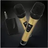 Freeshippin2 Karaoké Microphone sans fil 1récepteur MIC mikrofon KTV Lecteur de karaoké Système d'écho Son numérique Mélangeur audio Machine de chant Afsr