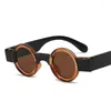 Sunglasses Fashion Steampunk Round Women Men Trendy Hip Hop Vintage Small Frame Sun Glasses Shades Oval Female