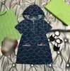 Baby Kinderkleding Dubbele G Designer Sets jongens shirt meisjes gecontroleerd kap met capuchon mode kleding pakken kinderen in de zomer korte mouwpak