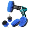 Brushes 3pcs Drill Brush Set with Attachment Extender Power Scrubber Polisher Bathroom Cleaning Kit Acrylic Bristle House Tools 230414