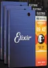 3 Setslot Elixir 12002 Nanoweb Ultra Thin Coating Electric Guitar Strings Super Light 009042インチ楽器6090338