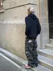 Мужские джинсы, уличные комбинезоны с несколькими карманами, стиль Харадзюку, свободные повседневные брюки-карго, Y2k, модные брюки для пар с высокой талией, 231116