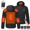 Jaquetas masculinas jaqueta autoaquecida homens mulheres jaqueta aquecida ao ar livre inverno caminhadas jaquetas de esqui sui usb roupas aquecidas lavadas 2-21 áreas S-6XL 231116