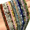 Losse edelstenen natuursteen amethist lapis lazuli turquoise roze kwarts jade gefacetteerde wiel spacer kralen voor sieraden maken diy armband